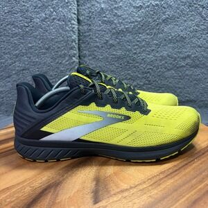 Brooks Anthem 5 Mens Running Shoes Yellow Black 11.5 Medium D 1103781D749